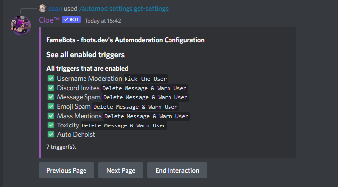 auto mod settings